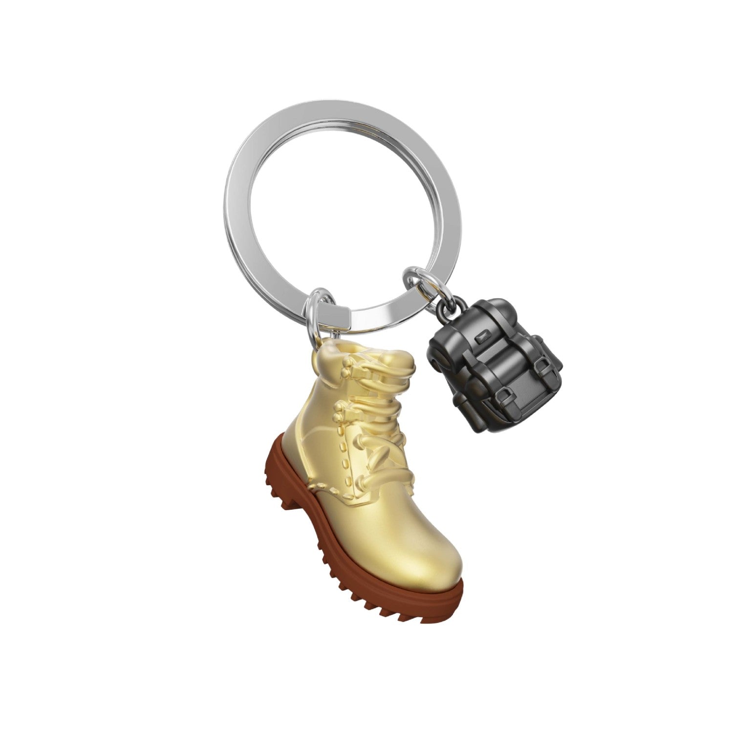 Metalmorphose Keyring - Hiking Boot w/Rucksack