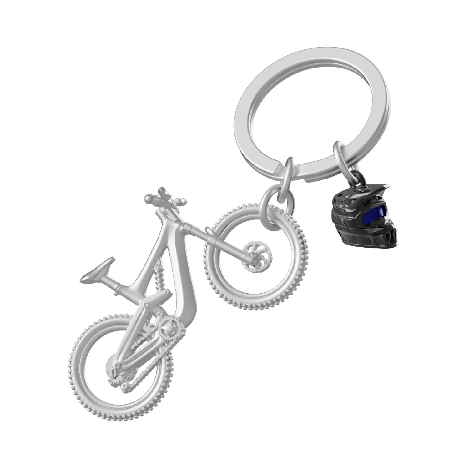 Metalmorphose Keyring - Mountain Bike w/Helmet