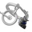 Metalmorphose Keyring - Mountain Bike w/Helmet