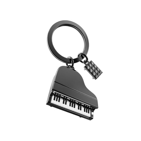 Metalmorphose Keyring - Black & White Piano & Stool