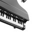 Metalmorphose Keyring - Black & White Piano & Stool
