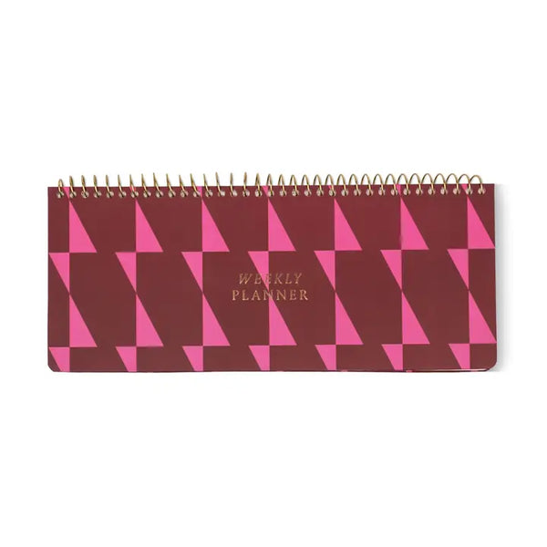 Designworks Ink Weekly Planner Pad - Burgundy + Pink