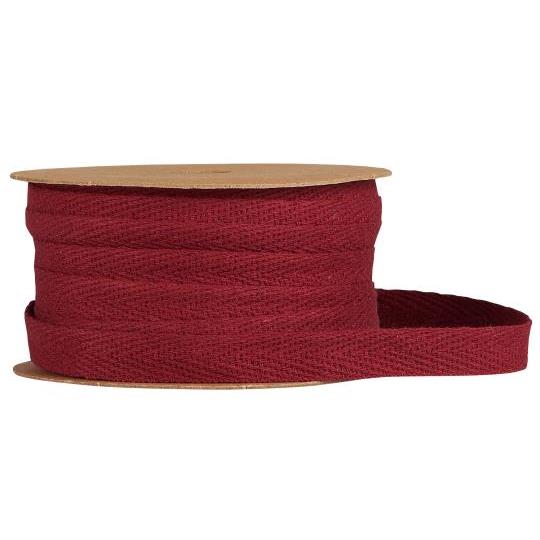 Bordeaux Red Cotton Ribbon - 5m