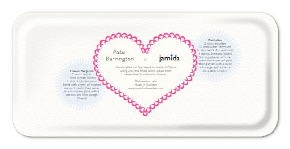 Asta Barrington Cocktail Tray - Pink