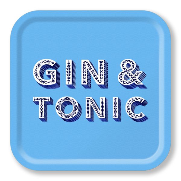 Asta Barrington Gin & Tonic Tray - Sky Blue