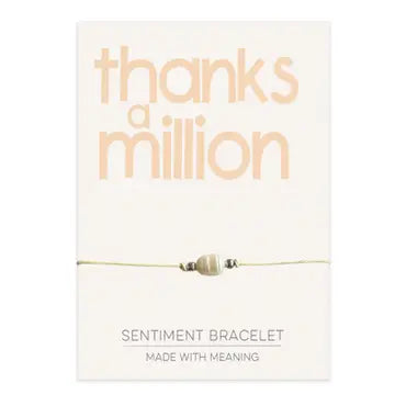 Sentiment Bracelet - Thanks A MIllion