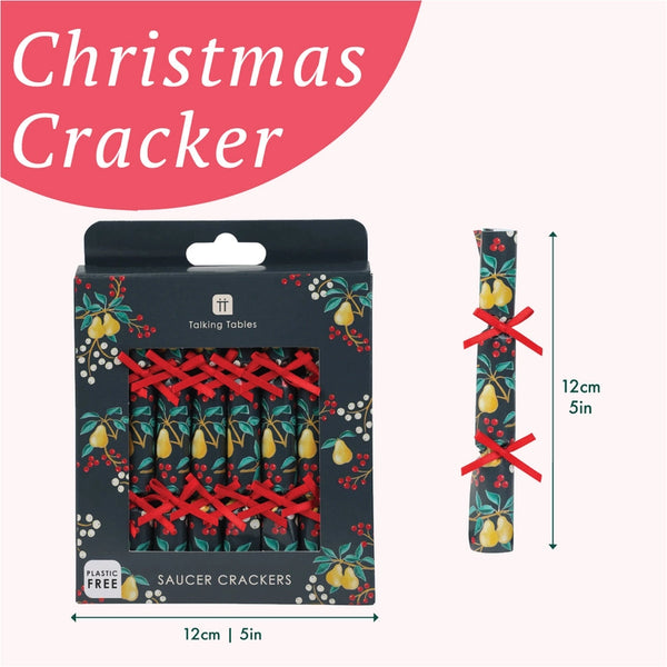 Mini Partridge Saucer Cracker - Pack of 8