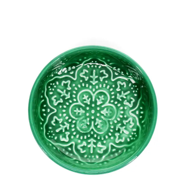 Enamel Trinket Dish - Dark Green