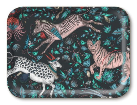 Emma J Shipley Protea Tray - Navy