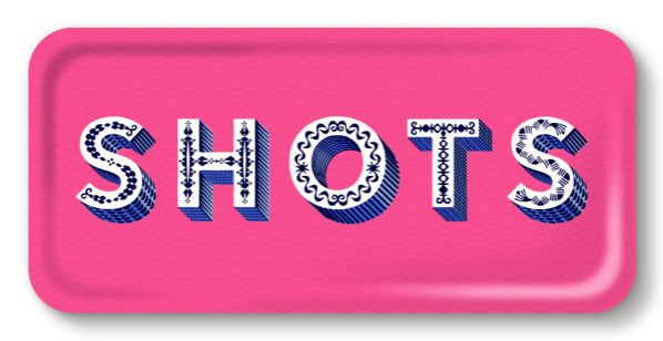 Asta Barrington Shots Tray - Bright Pink