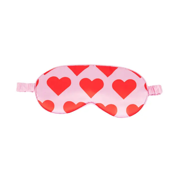 Helio Ferretti Heart Eye Mask - Red & Pink