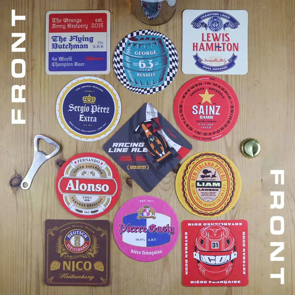 Formula 1 Themed Beer Mats