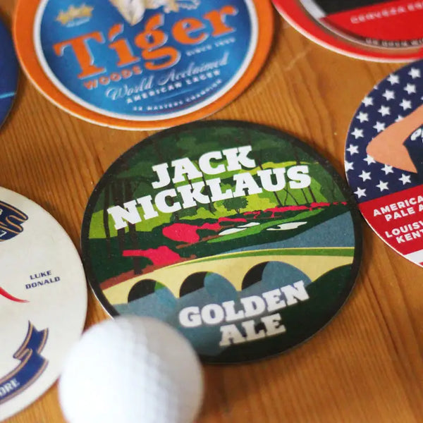 Golf Themed Beer Mats