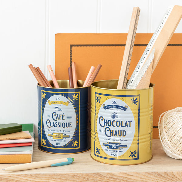 Set of 2 Storage Tins - Cafe De Paris