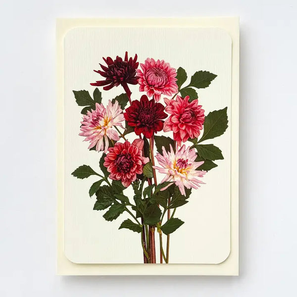 Card - Dahlias