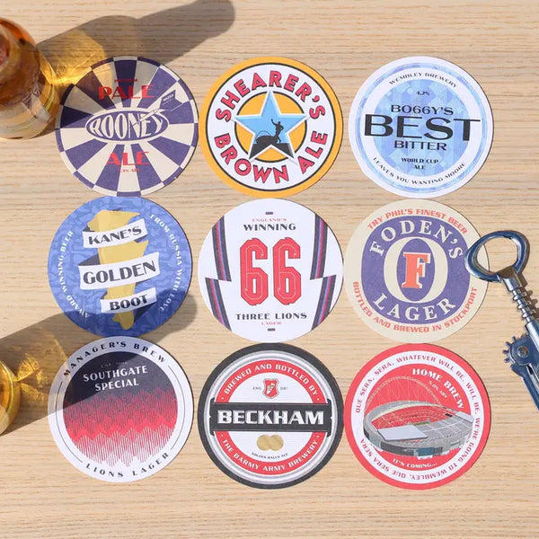 England Football Themed Beer Mats