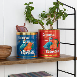 Set of 2 Storage Tins - Cerveza
