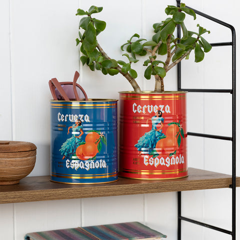 Set of 2 Storage Tins - Cerveza