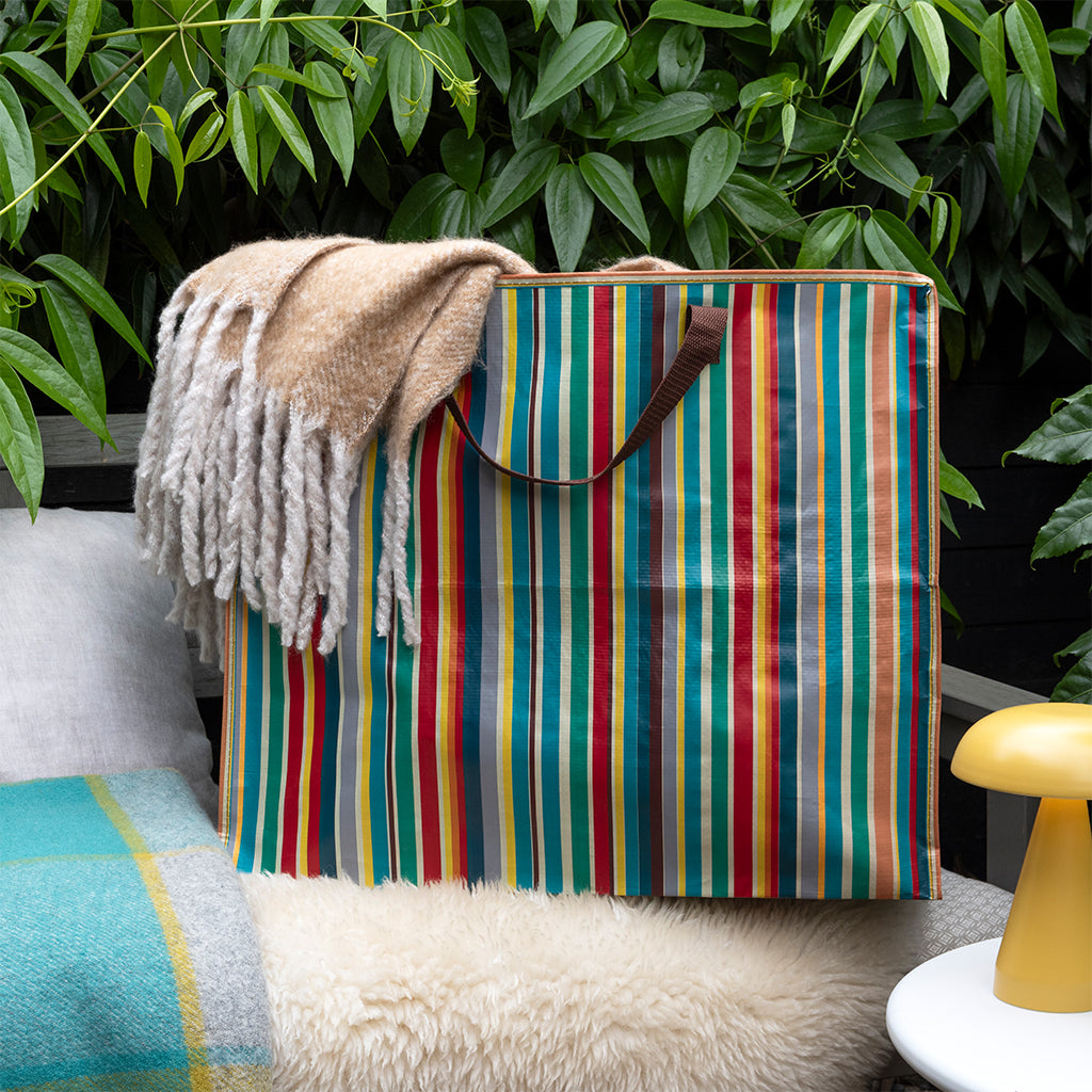 Retro 70's Stripes Jumbo Storage Bag