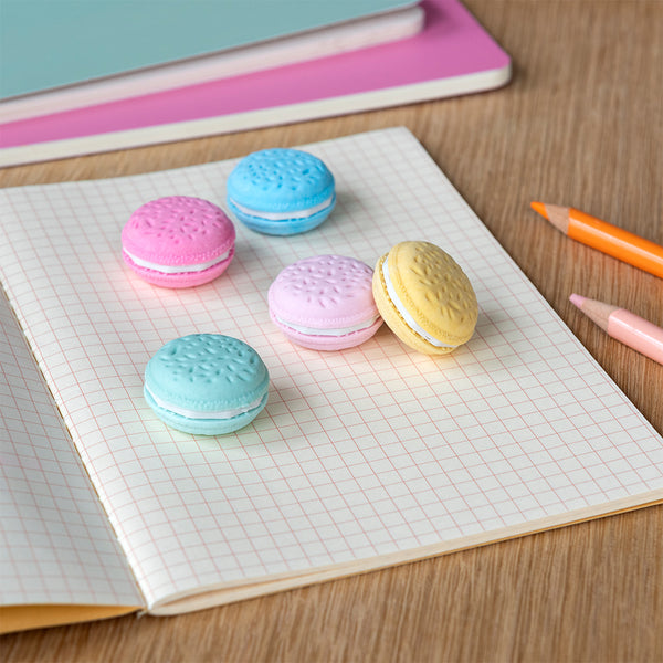 Macarons Erasers - Set of 5
