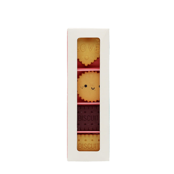 Biscuit Erasers - Set of 4