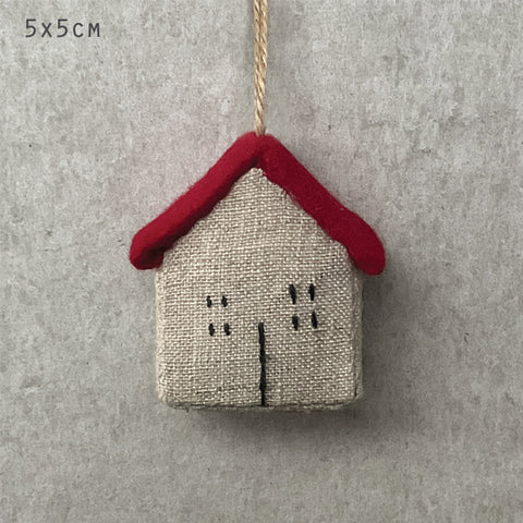 Linen Red Roof Hanging House