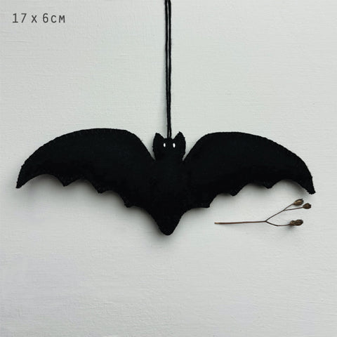 Large Felt Black Bat