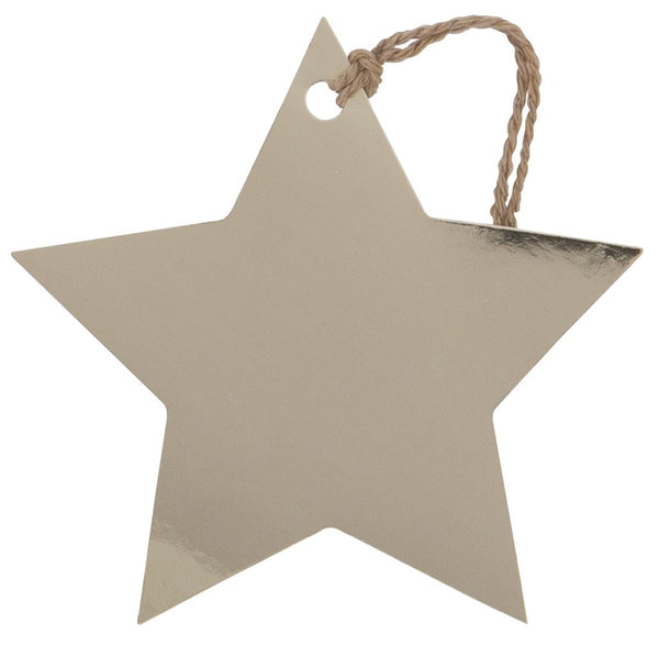 6 Christmas Luxury Gift Tags - Gold Star