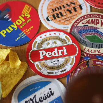 Barcelona Themed Beer Mats