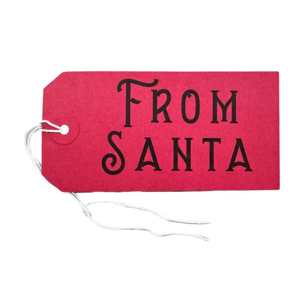 From Santa Letterpress Gift Tags - Pack of 5