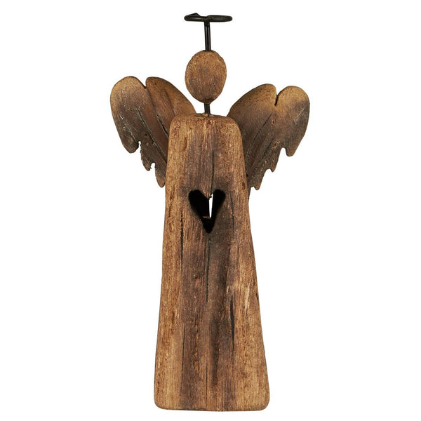 Scandi Wooden Standing Angel - two sizes