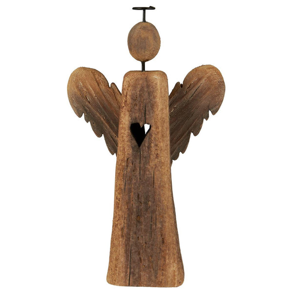 Scandi Wooden Standing Angel - two sizes