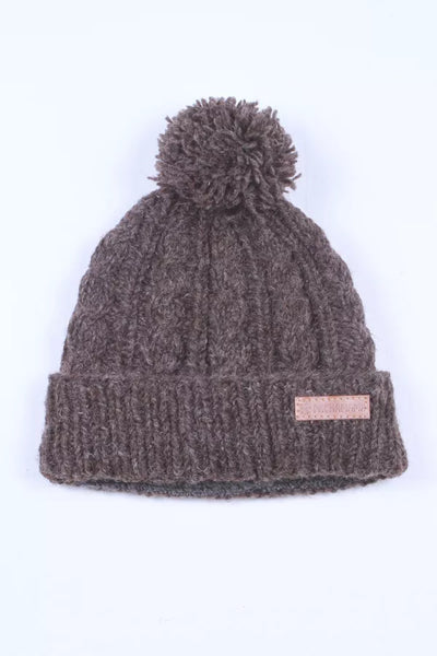 Pachamama Chamonix Bobble Beanie - Bark