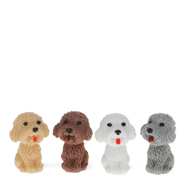 Set of 4 Pooch Parlour Pencil Top Erasers