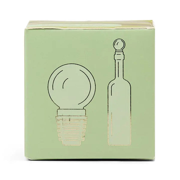 The Moony Glass Bottle Stopper - Olive