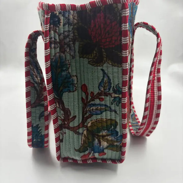 Velvet Kantha Quilted Boho Reversible Tote Bag