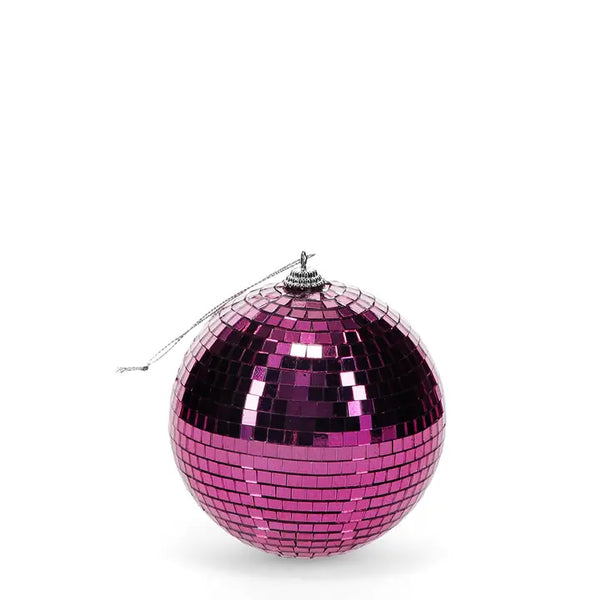 Pink Hanging Disco Ball - 10cm