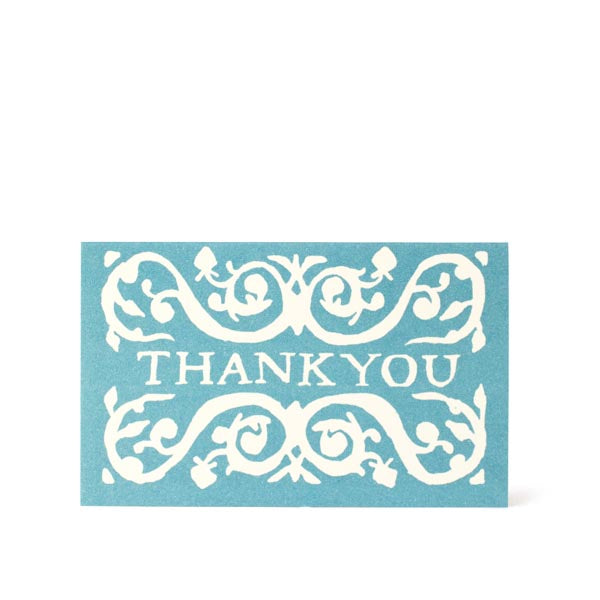 Cambridge Imprint Pack of Arabesque Thank You Cards - various colours available