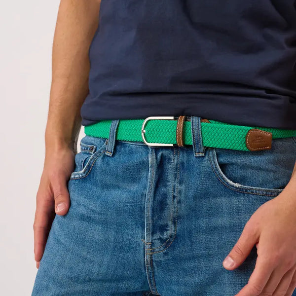 Billy Belt Woven Belt - Golf Green