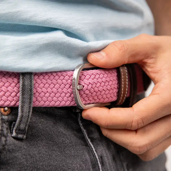 Billy Belt Woven Belt - Misty Rose