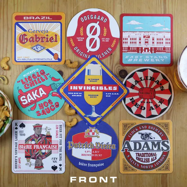 Arsenal Themed Beer Mats