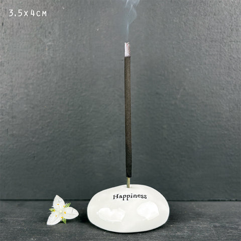 Pebble Incense Holder - Happiness