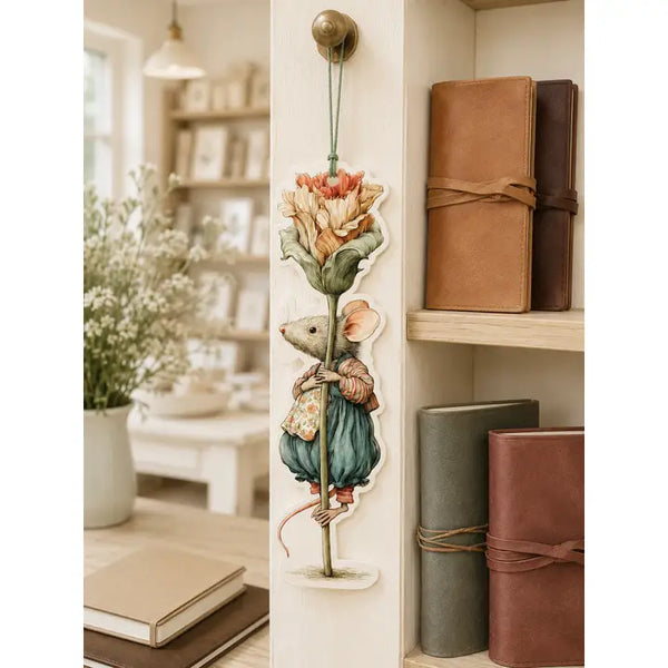 Hanging Card - Flower Mouse