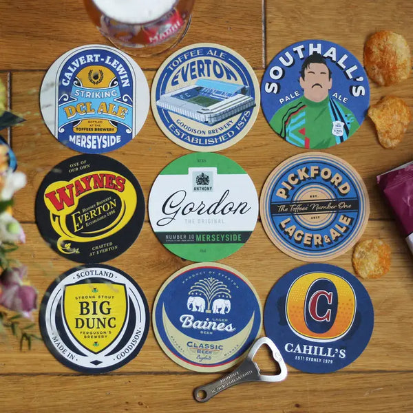 Everton Themed Beer Mats