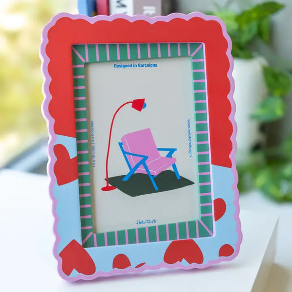 Helio Ferretti Abstract heart Photo Frame