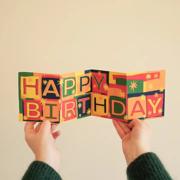 Birthday Concertina card