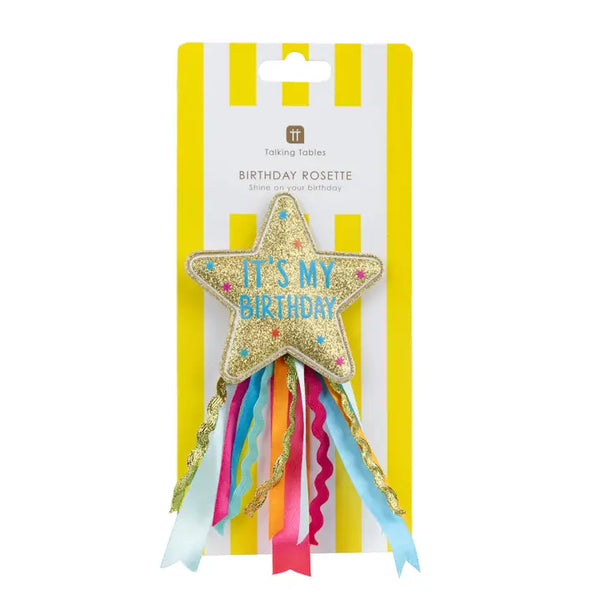 Fabric Star Birthday Badge