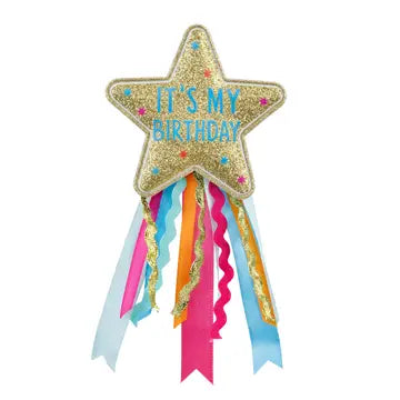 Fabric Star Birthday Badge