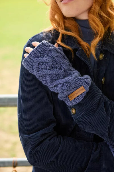 Pachamama Enniskerry Merino Handwarmers - Denim