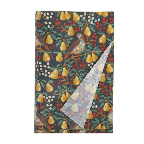 Partridge & Pear Tissue Paper - 4 Sheets